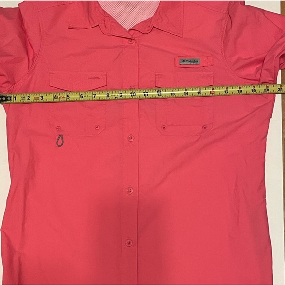 COLUMBIA Women’s Pink Long Sleeve Button Down Outdoor UPF 50 Shirt Medium - Picture 8 of 11